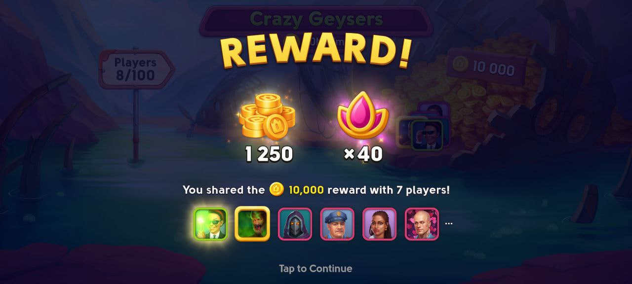Mystery Matters Crazy Geysers Event Reward